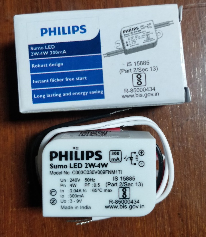 SUMO LED DRIVER 2W-4W 300MA