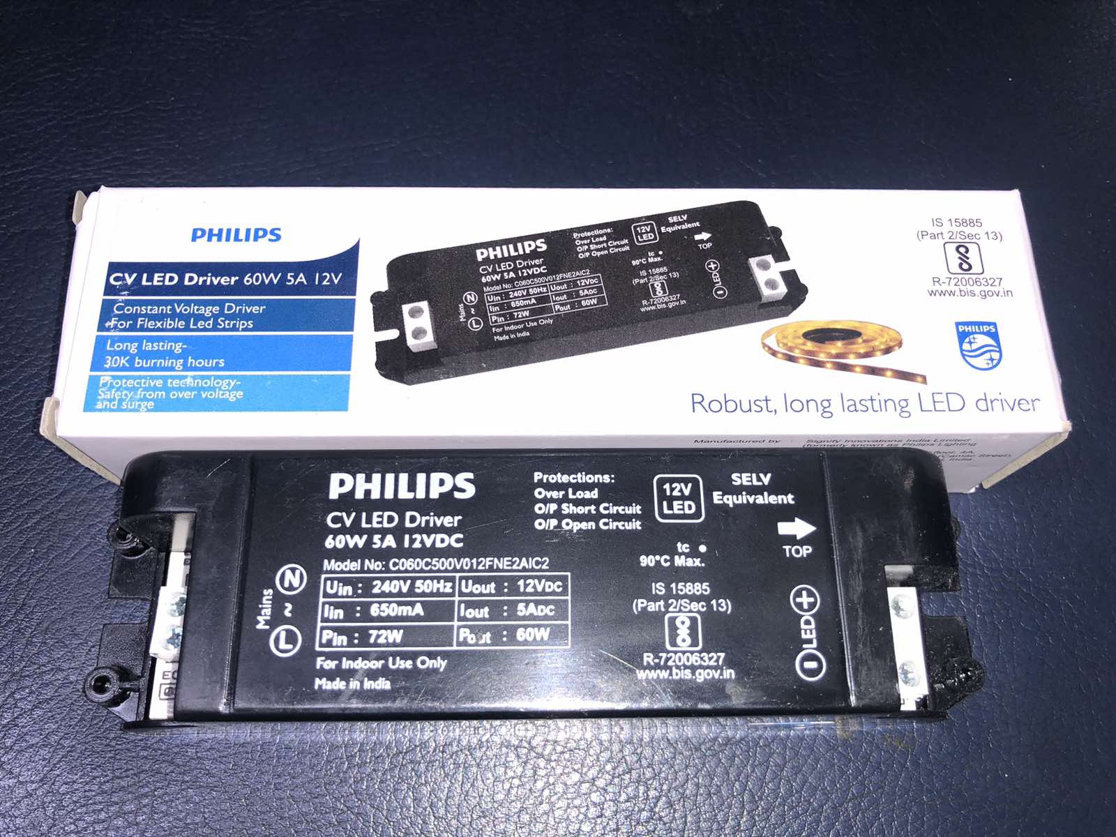 LED TRANSFORMER 60W 12V 5A G2